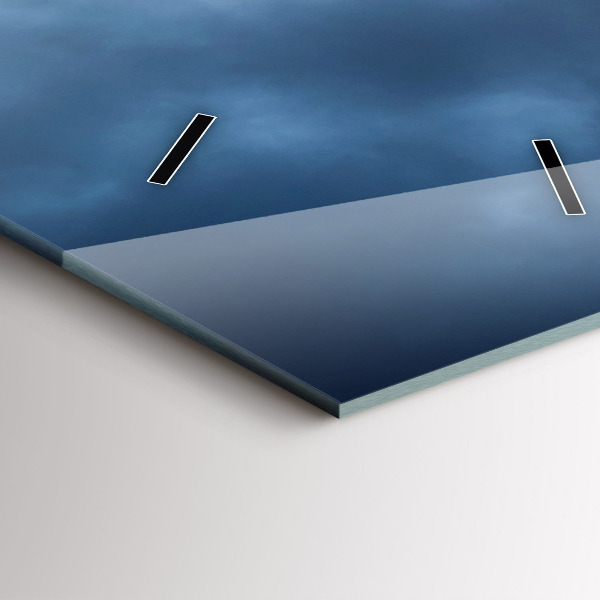 Zegar szklany pionowy Krajobraz z wodospadem