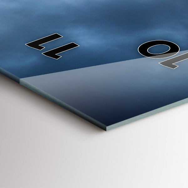 Zegar szklany pionowy Krajobraz z wodospadem