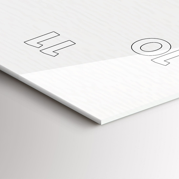 Zegar szklany pionowy Rysunkowe miasteczko