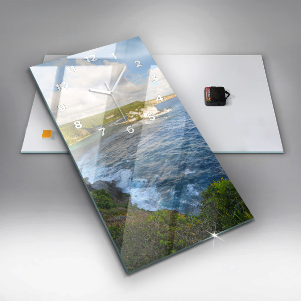 Zegar szklany pionowy Wybrzeże Oceanu