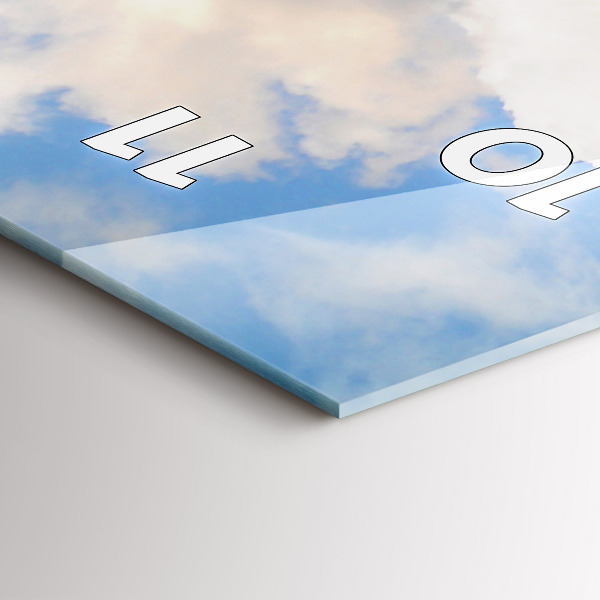 Zegar szklany pionowy Wybrzeże Oceanu