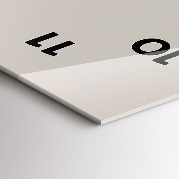 Zegar ścienny pionowy Abstrakcja złote góry