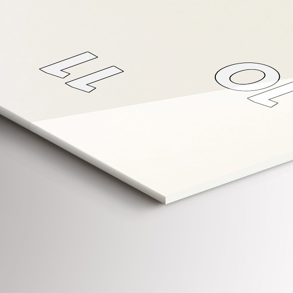 Zegar ścienny pionowy Kwitnące kwiaty gipsówki