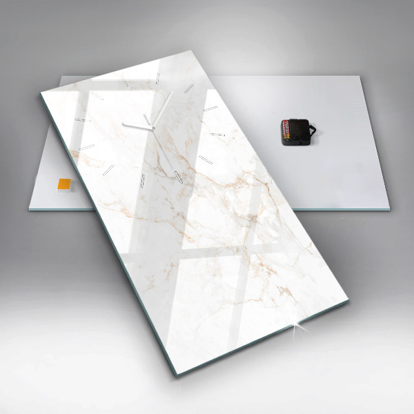 Zegar ścienny pionowy Elegancki marmur