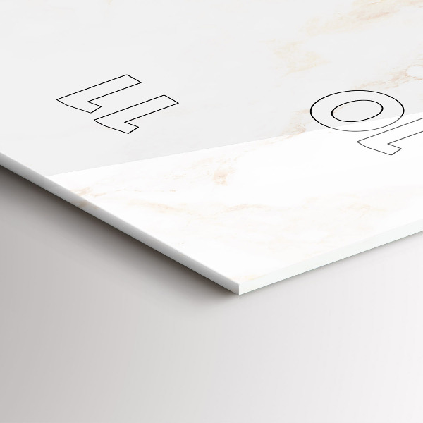 Zegar ścienny pionowy Elegancki marmur