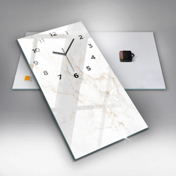 Zegar ścienny pionowy Elegancki marmur