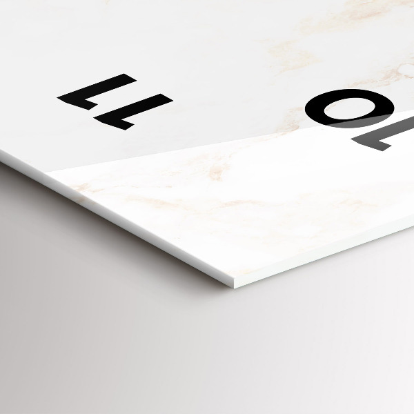 Zegar ścienny pionowy Elegancki marmur