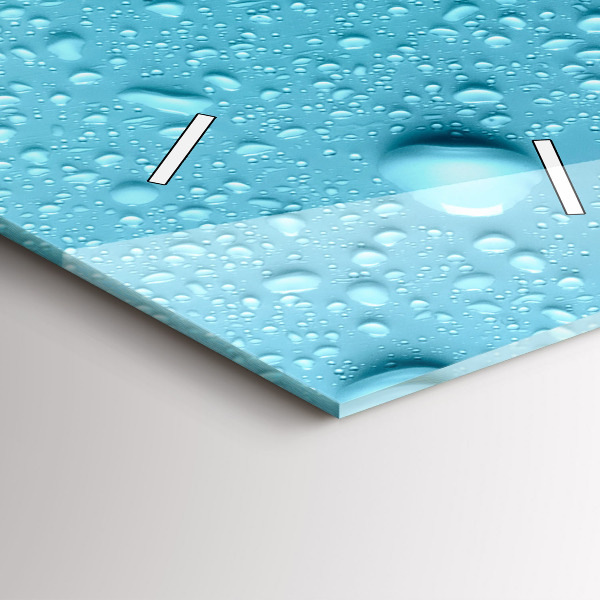 Zegar ścienny pionowy Krople wody na szkle