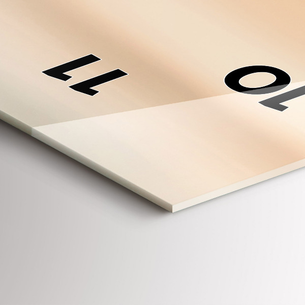 Zegar ścienny pionowy Pole wschód słońca