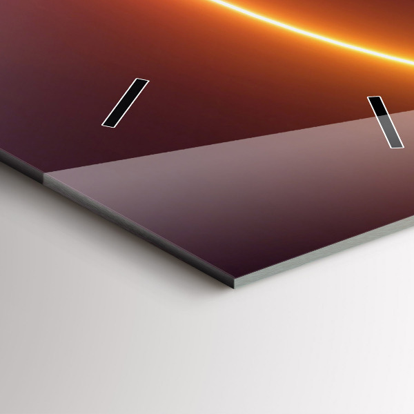 Zegar ścienny pionowy 3D dym abstrakcja