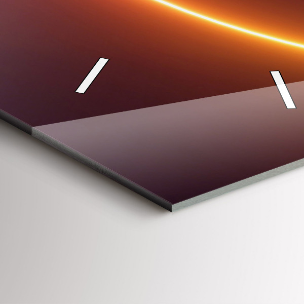 Zegar ścienny pionowy 3D dym abstrakcja