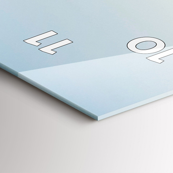 Zegar ścienny pionowy Góry i pole