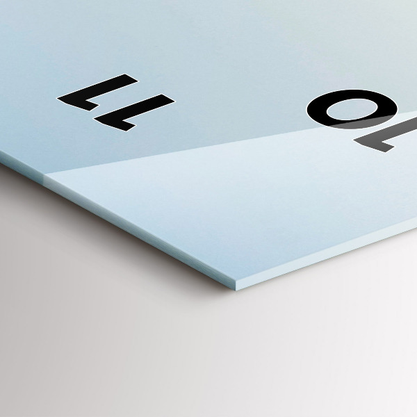 Zegar ścienny pionowy Góry i pole