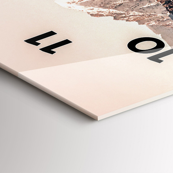 Zegar szklany pionowy Wieloryb woda