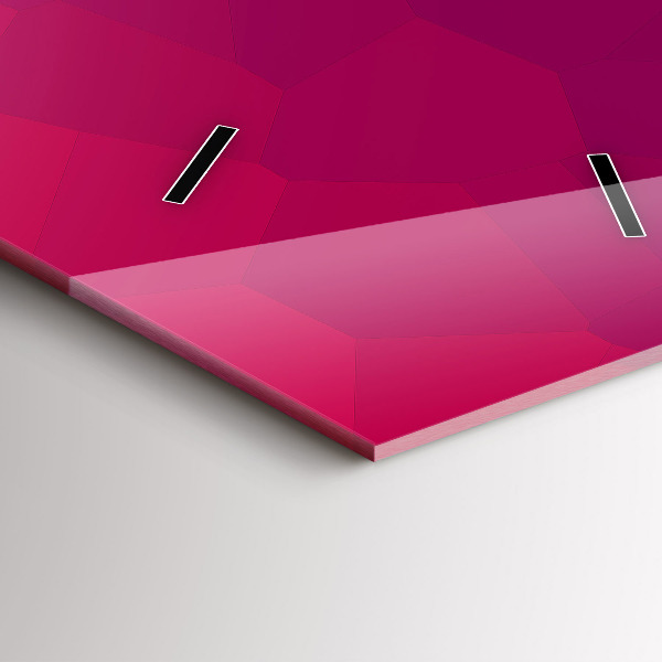 Zegar szklany pionowy Kolorowa abstrakcja