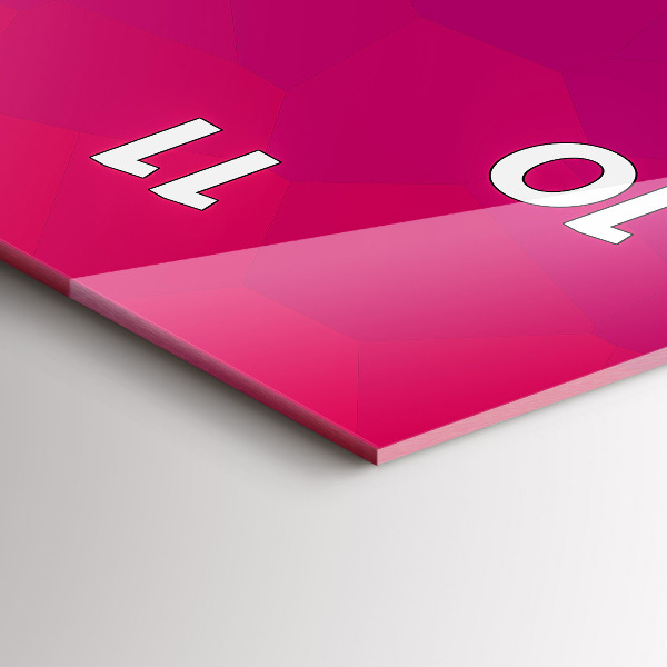 Zegar szklany pionowy Kolorowa abstrakcja