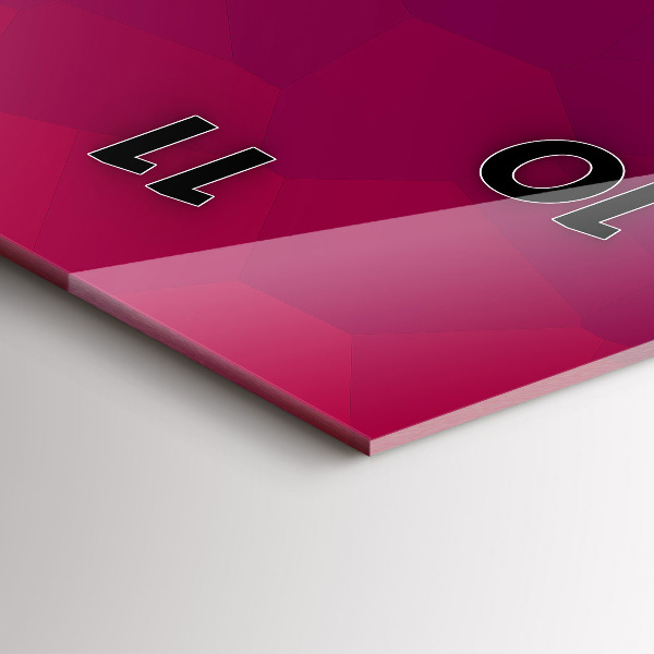 Zegar szklany pionowy Kolorowa abstrakcja