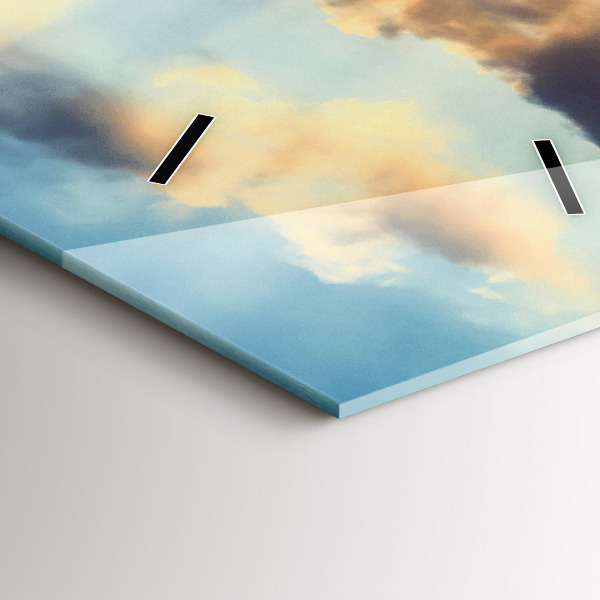 Zegar szklany pionowy Zachód słońca na plaży