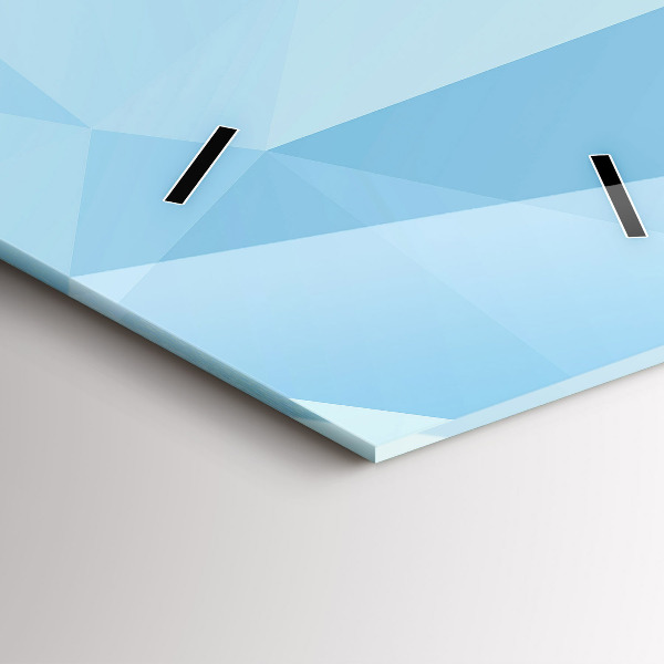 Zegar szklany pionowy Trójkąty abstrakcja