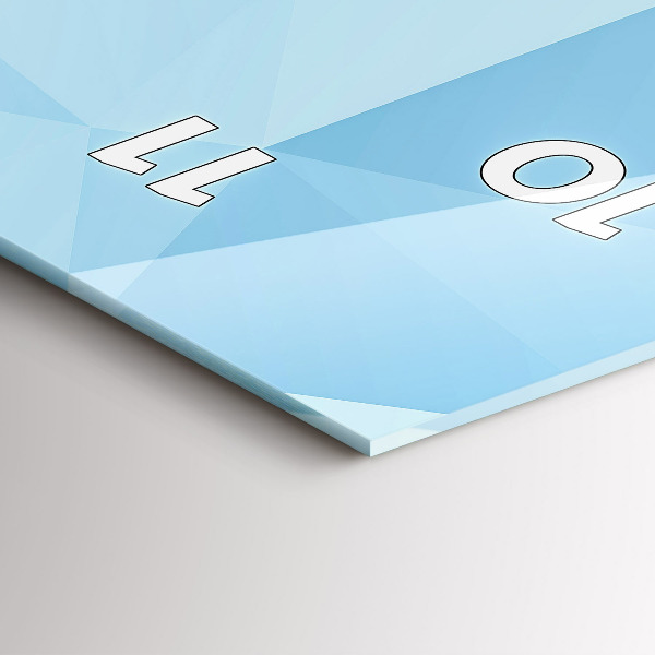 Zegar szklany pionowy Trójkąty abstrakcja