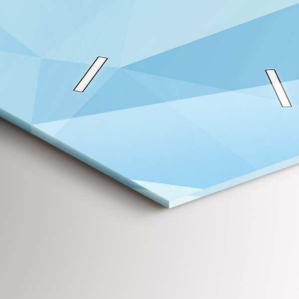 Zegar szklany pionowy Trójkąty abstrakcja