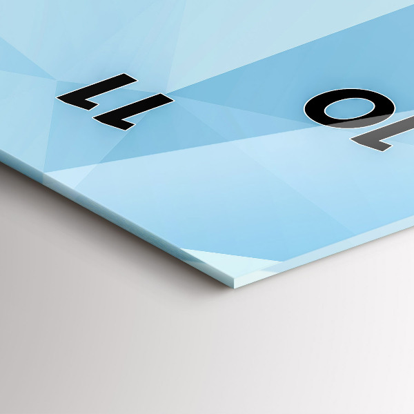 Zegar szklany pionowy Trójkąty abstrakcja