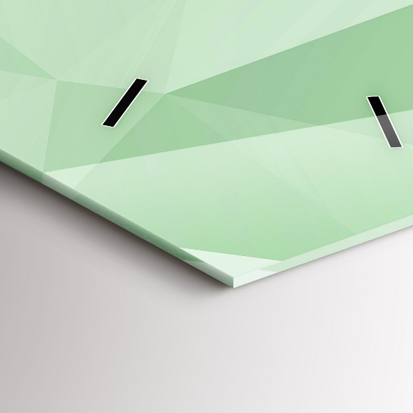 Zegar szklany pionowy Trójkąty abstrakcja