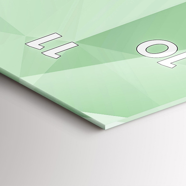 Zegar szklany pionowy Trójkąty abstrakcja