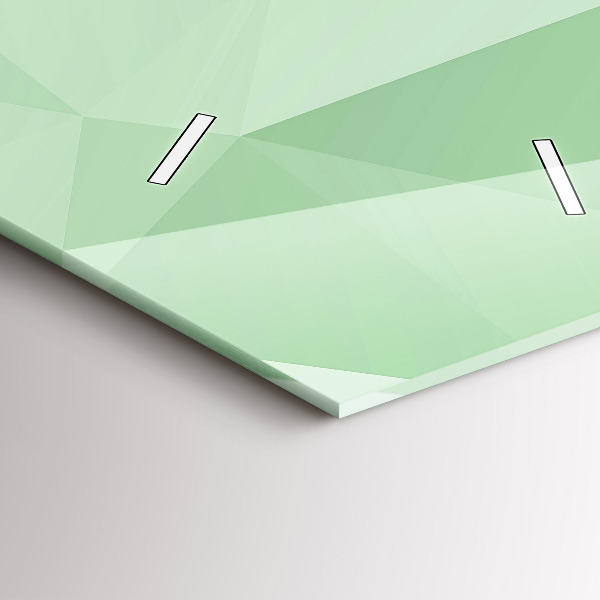 Zegar szklany pionowy Trójkąty abstrakcja