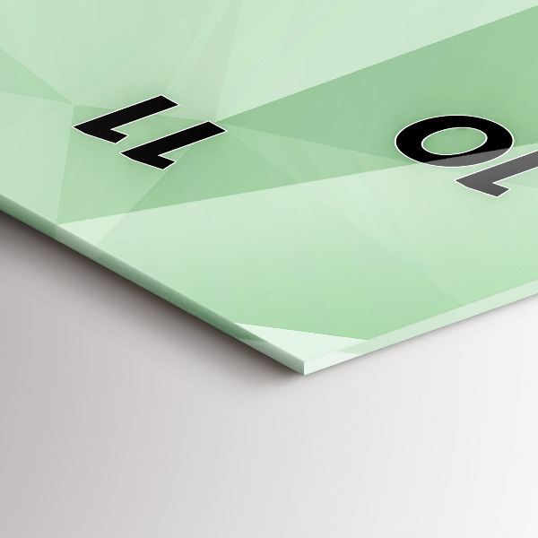 Zegar szklany pionowy Trójkąty abstrakcja