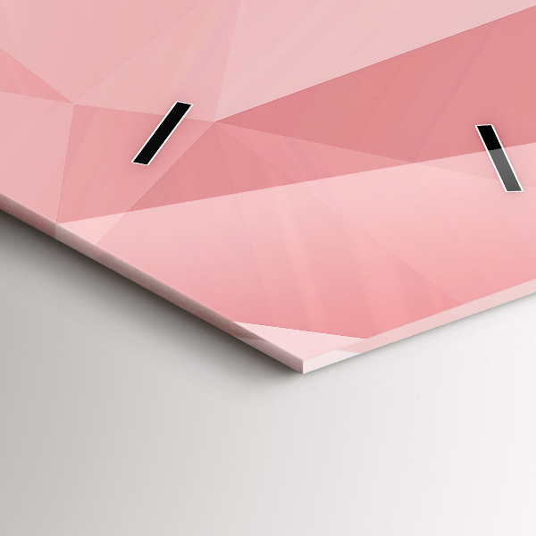 Zegar szklany pionowy Trójkąty abstrakcja