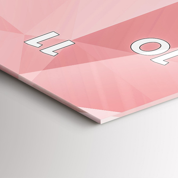 Zegar szklany pionowy Trójkąty abstrakcja