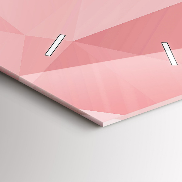 Zegar szklany pionowy Trójkąty abstrakcja