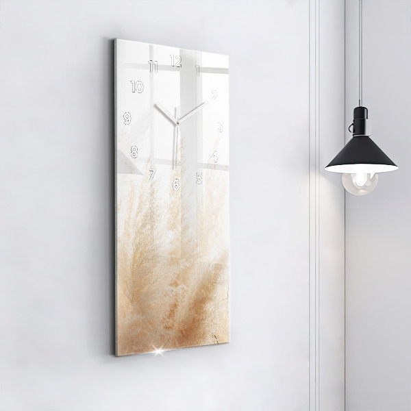 Zegar szklany pionowy Kłosy zboża