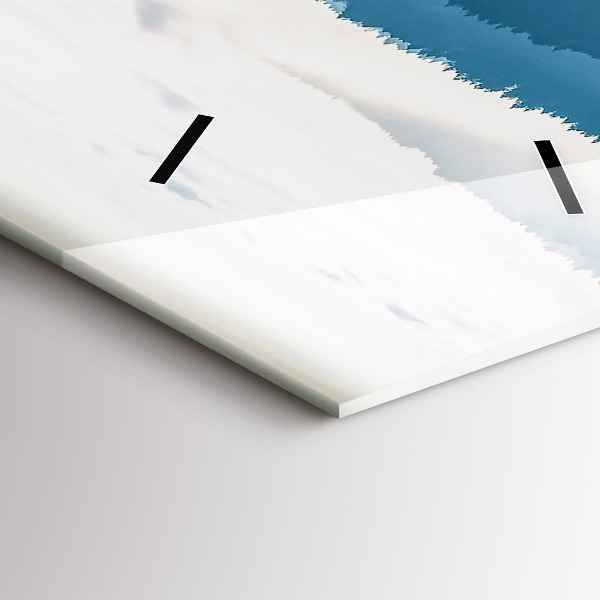 Zegar szklany pionowy Krajobraz górski