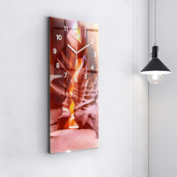 Zegar szklany pionowy Piaskowy kanion
