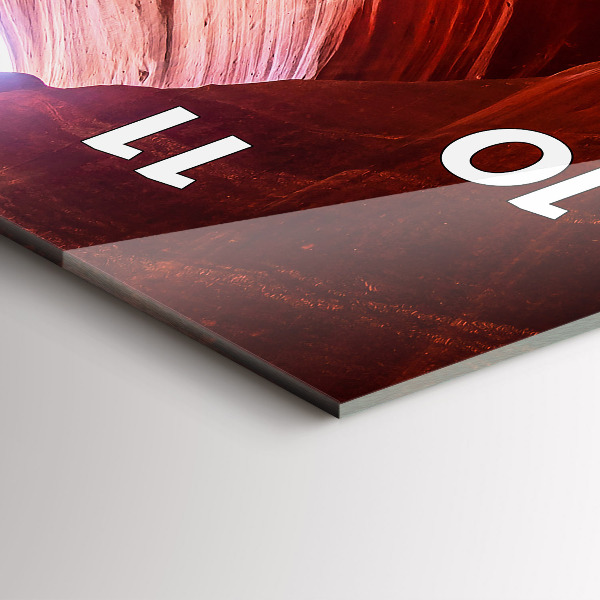 Zegar szklany pionowy Piaskowy kanion