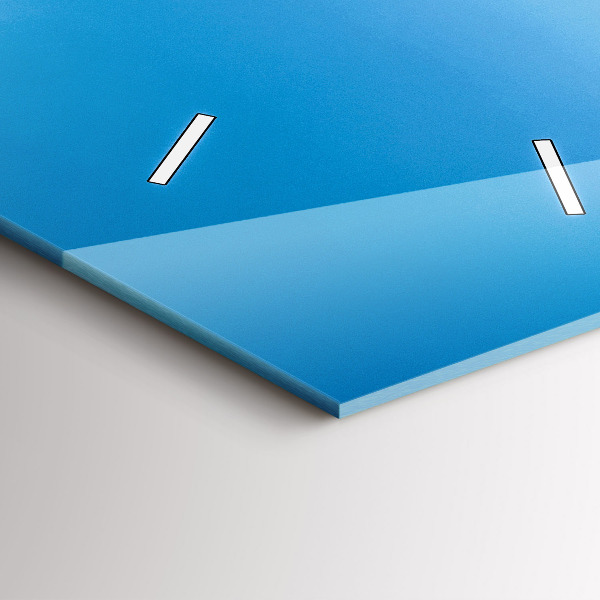 Zegar szklany pionowy Tropikalna wyspa