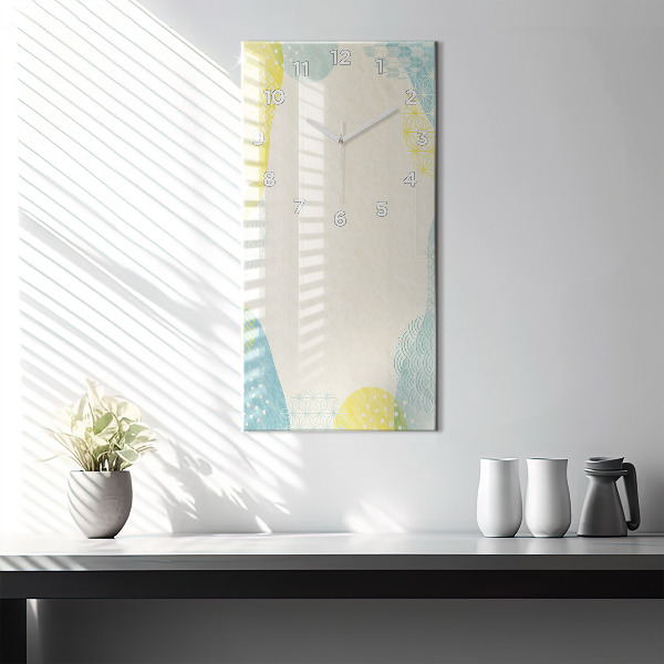 Zegar ścienny pionowy Ramka ze wzorów