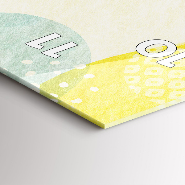 Zegar ścienny pionowy Ramka ze wzorów