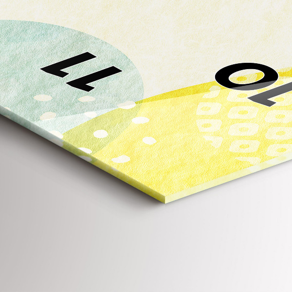 Zegar ścienny pionowy Ramka ze wzorów