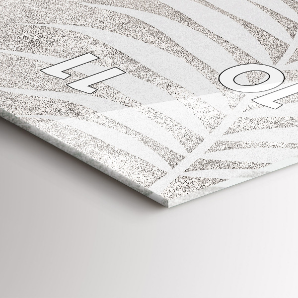 Zegar ścienny pionowy Liść palmowy