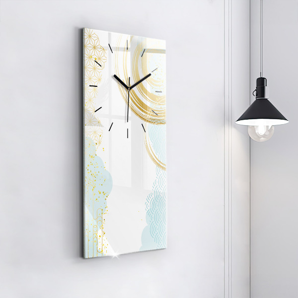 Zegar ścienny pionowy Dekoracyjny wzór
