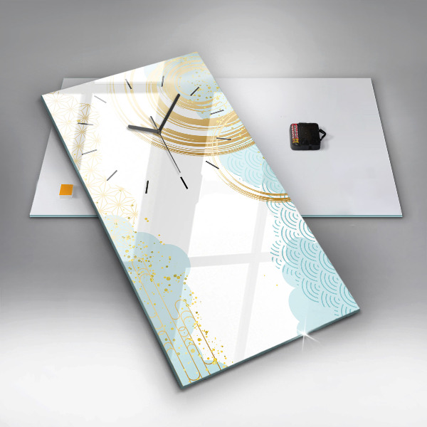 Zegar ścienny pionowy Dekoracyjny wzór