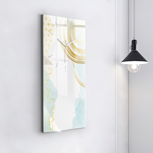 Zegar ścienny pionowy Dekoracyjny wzór