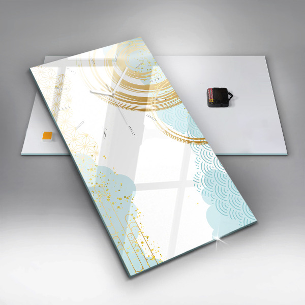 Zegar ścienny pionowy Dekoracyjny wzór