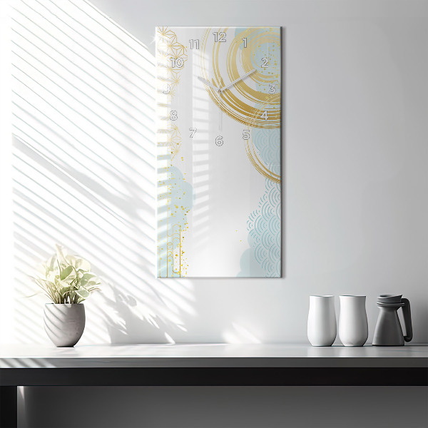 Zegar ścienny pionowy Dekoracyjny wzór