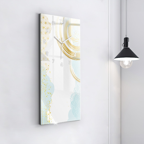 Zegar ścienny pionowy Dekoracyjny wzór