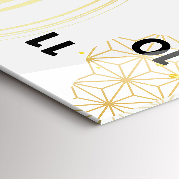 Zegar ścienny pionowy Dekoracyjny wzór