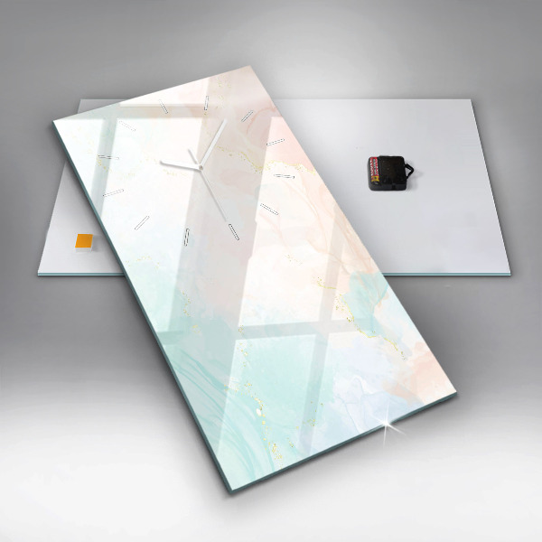 Zegar ścienny pionowy Akwarelowy marmur